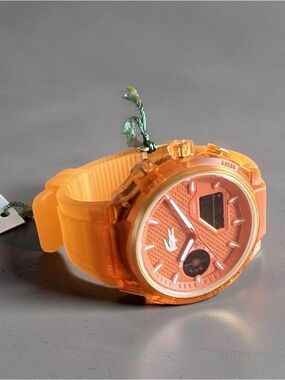 Lacoste LC33 Analog & Digital Orange Silicone Strap Men Watch 45mm 2011431